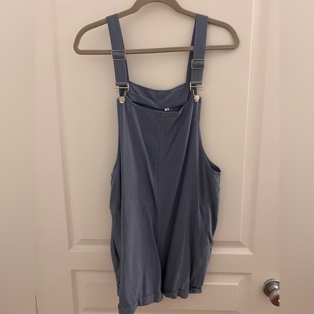 Blue Overall Romper Size Medium